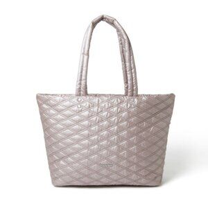 Quilted Tote Bag - Rose Metallic